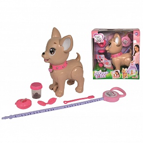 Собачка с поводком для прогулки, 29 см. (Simba, 5893264)